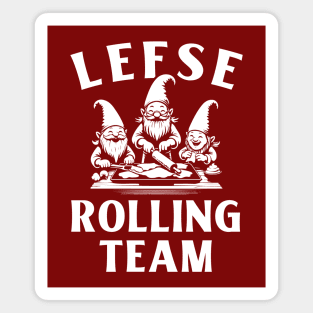 Lefse Rolling Team Gnome Magnet